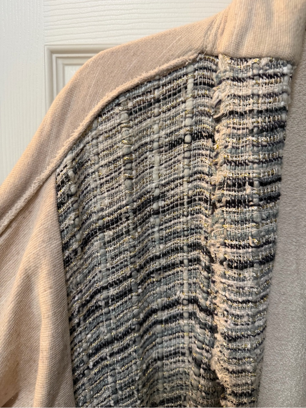 Anthropologie Dolan Left Coast Tweed Knit Open Front Cardigan Jacket Sz S - Picture 3 of 7
